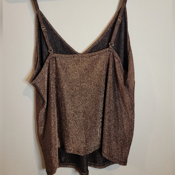 Bishop +‎ Young Marisa Cami Tank Rose Gold Metallic Size Large - Picture 8 of 10